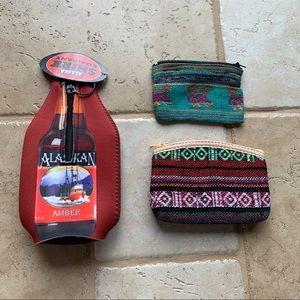 Coin purse and NWT drink koozie bundle